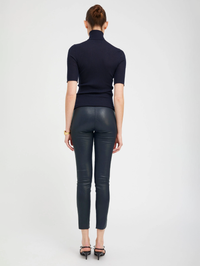 Midnight Leather Ankle Legging