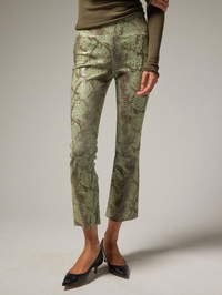 Ankle Flare Pant in Anaconda Green