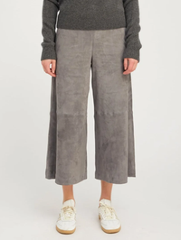 Grey Suede Culotte