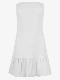 Mary Jane Leather Mini Dress
