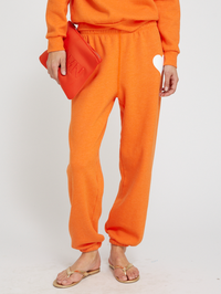 Heart Sweatpants in Orange