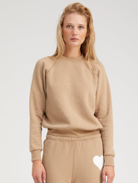 Latte Shrunken Raglan Sweatshirt