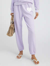 Lavender Heart Sweatpants