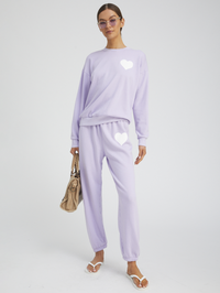 Lavender Heart Sweatpants