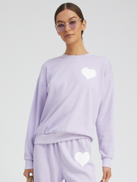 Lavender Heart Sweatshirt