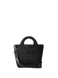 St. Barths Small Tote Double Weave In Jet