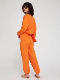 Heart Sweatpants in Orange