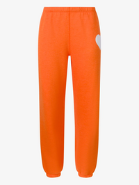 Heart Sweatpants in Orange