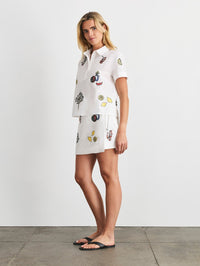 TANYA TAYLOR AGNES SKIRT IN OPTIC WHITE - 4