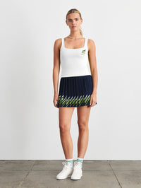TANYA TAYLOR Billie Skirt In Maritime Blue in MARITIME BLUE – Image 1