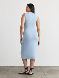 TANYA TAYLOR Cody Sleeveless Midi Dress in POWDER BLUE – Image 2