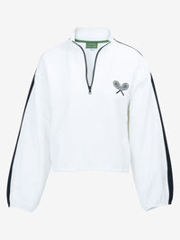 TANYA TAYLOR Maria Pullover In Optic White in OPTIC WHITE – Image 4