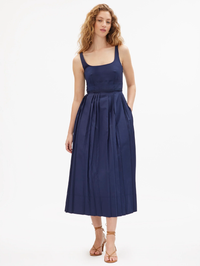Priscilla Midi Dress by TANYA TAYLOR-MARITIME BLUE-AMY Atelier