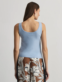 Rory Cashmere Tank in Pale Blue by TANYA TAYLOR - View 3