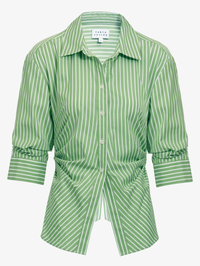 Winslet Striped Button Down Top by TANYA TAYLOR - View 6