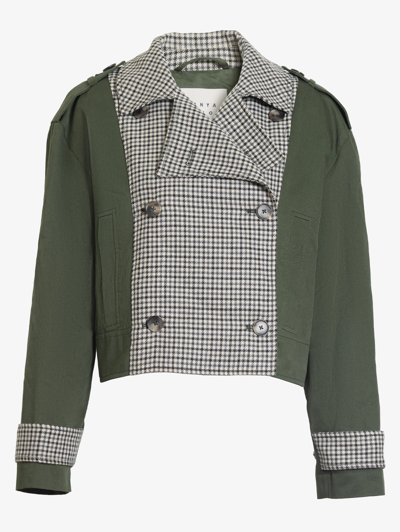 Walton Double Breasted Plaid Jacket