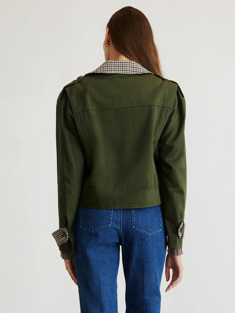 Walton Double Breasted Plaid Jacket