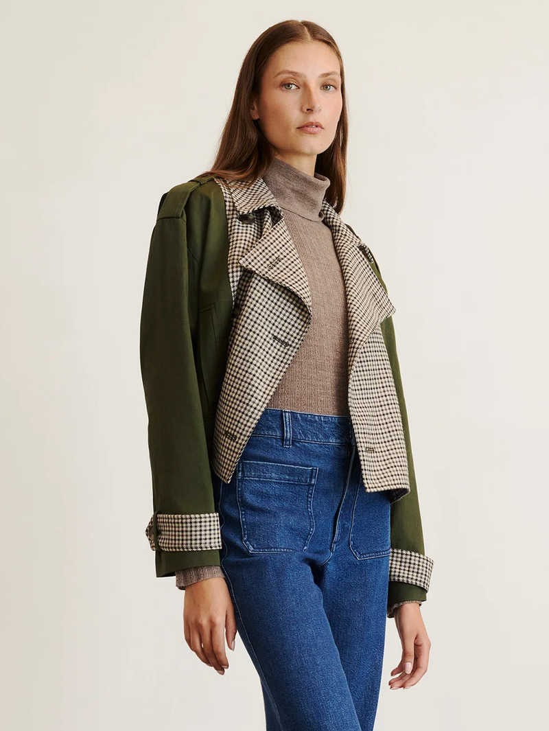 Walton Double Breasted Plaid Jacket