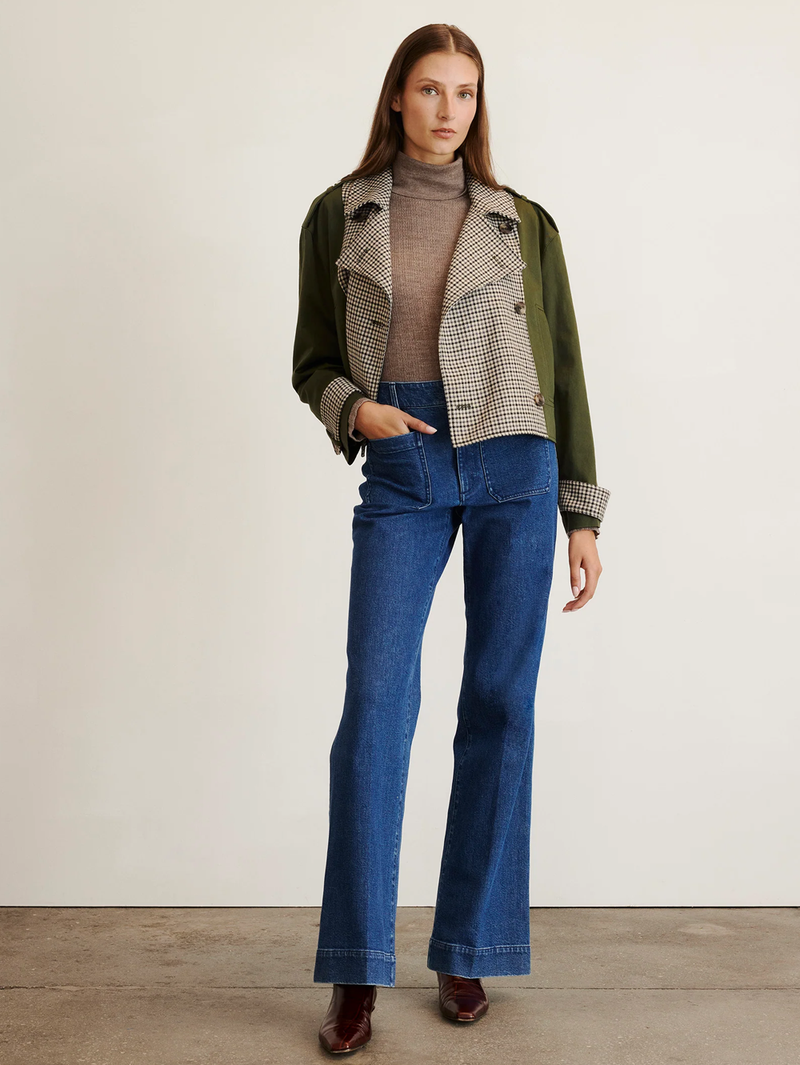 Walton Double Breasted Plaid Jacket