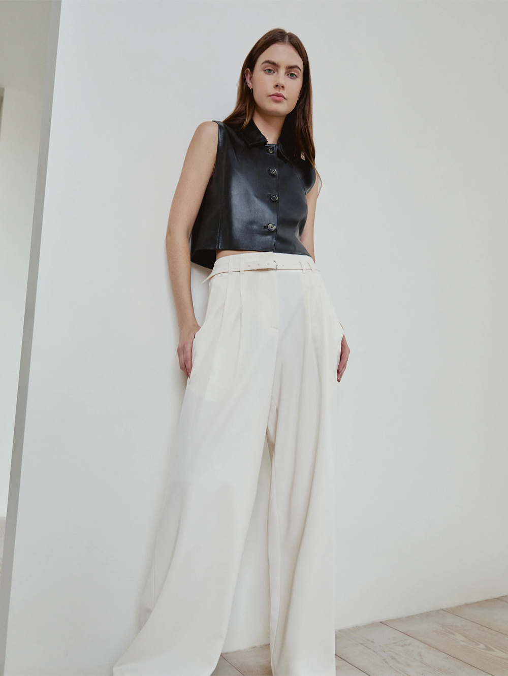 Parton Leather Top