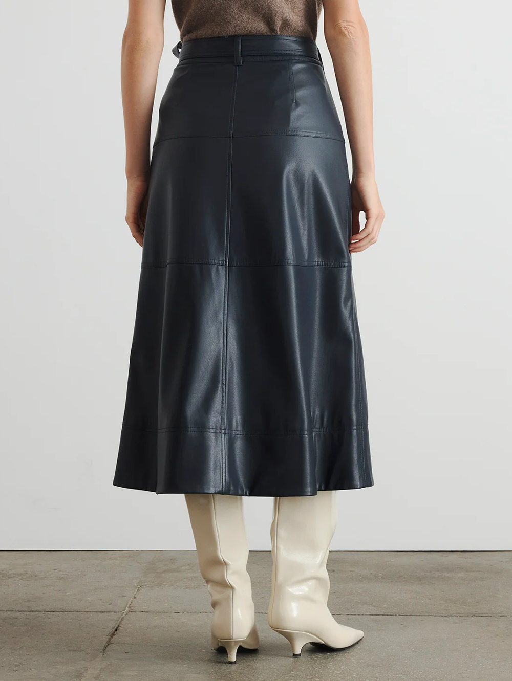 Hudley Vegan Leather Skirt