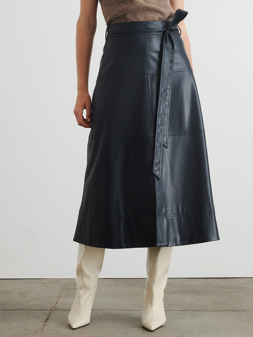 Hudley Vegan Leather Skirt