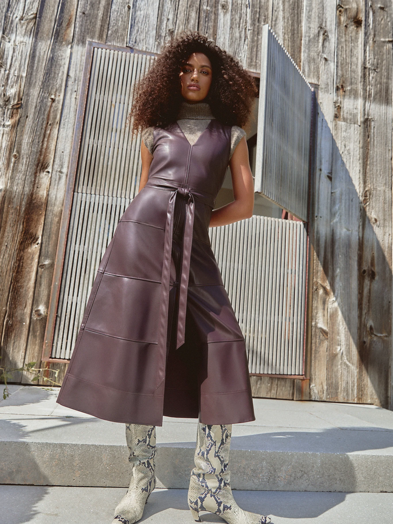 Reinella Vegan Leather Dress