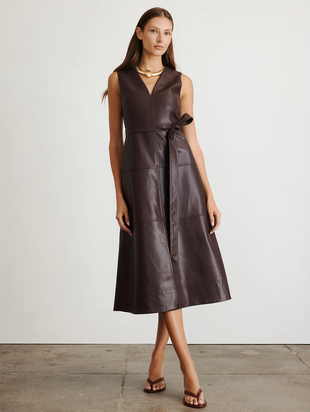 Reinella Vegan Leather Dress