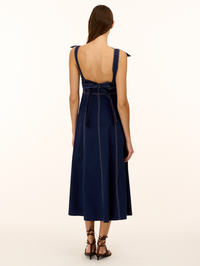 Caprice Midi Dress in Maritime Blue