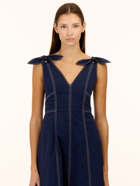 Caprice Midi Dress in Maritime Blue