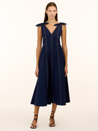 Caprice Midi Dress in Maritime Blue