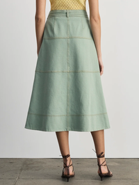 Hudley Wrap Midi Skirt