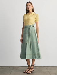 Hudley Wrap Midi Skirt