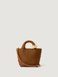 St. Barths Petite Tote Beads In Teak