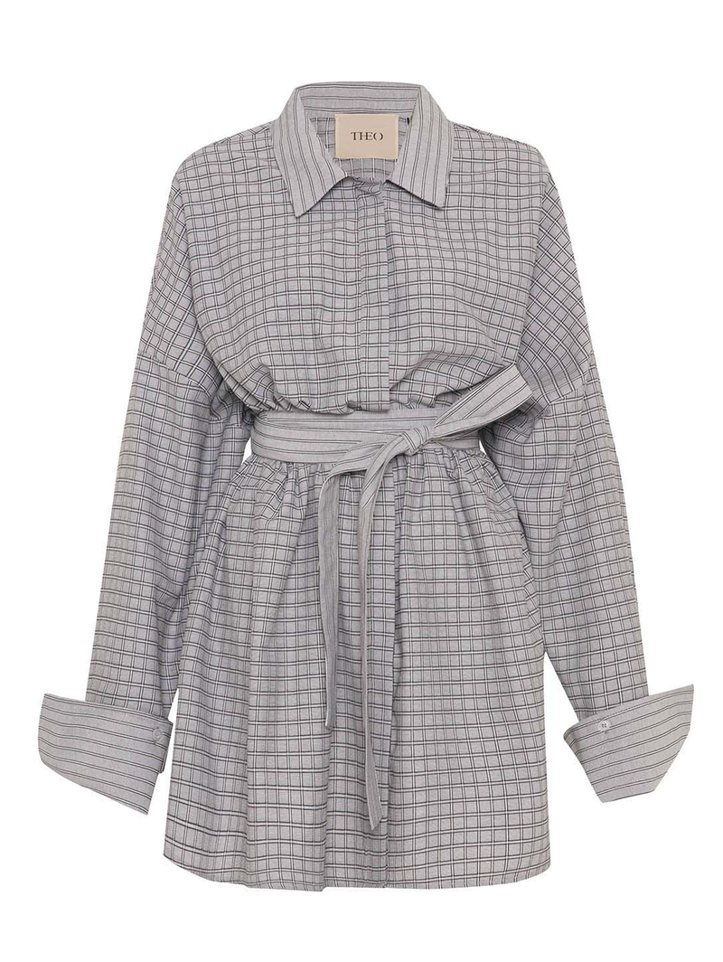 Echo Plaid Fit-and-Flare Mini Dress