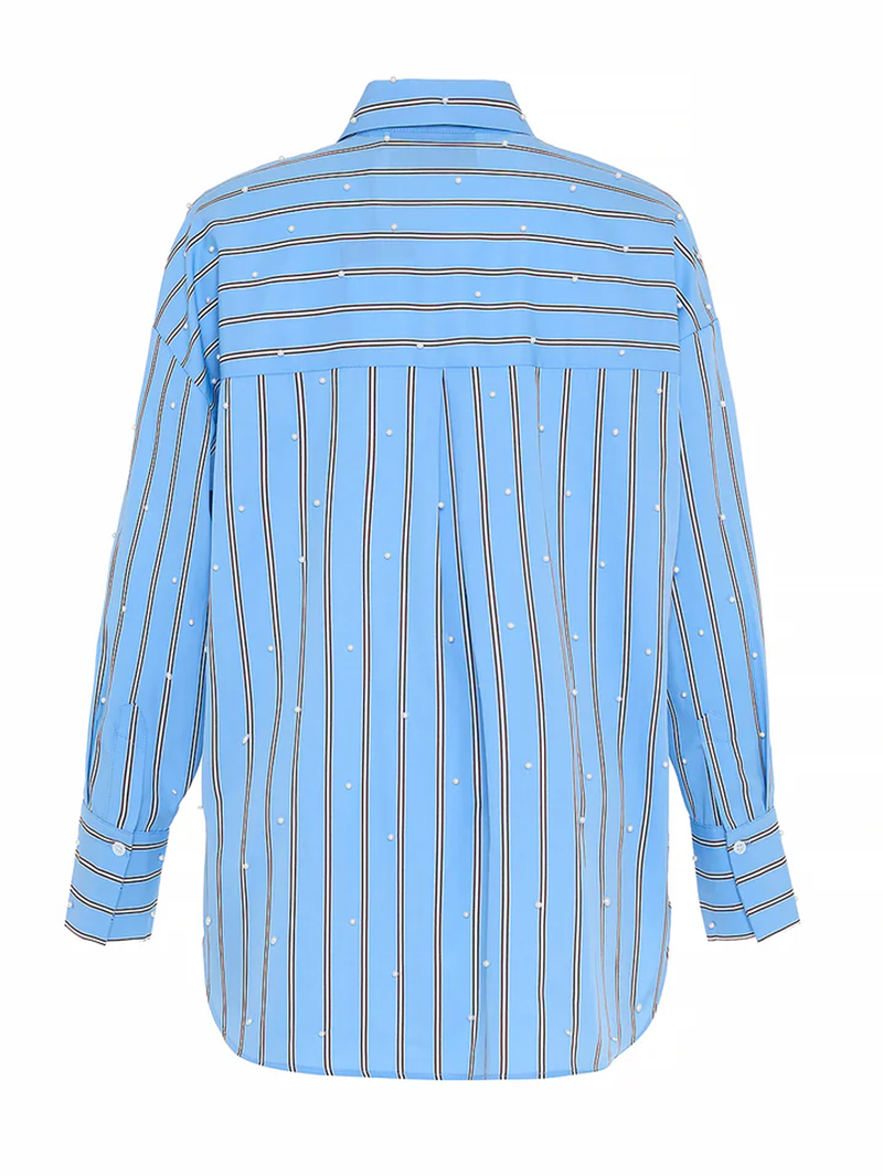 Echo Pearly Shirt in Retro Blue