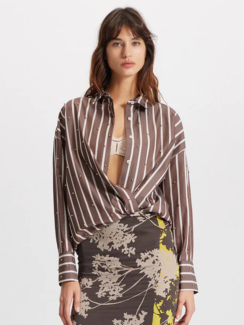 Echo Pearly Shirt in Koffee