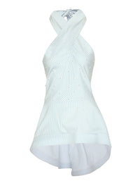 Echo Halter Top in Etherlight Blue Pearl
