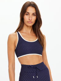 Spellbound jade Racerback Bra in Polka Dots