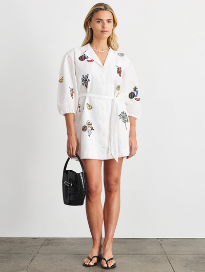 Sadie Dress in Optic White