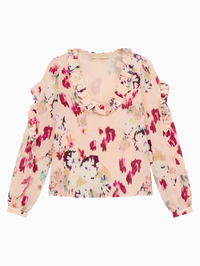 Marguerite Silk Blouse in Summer Garden