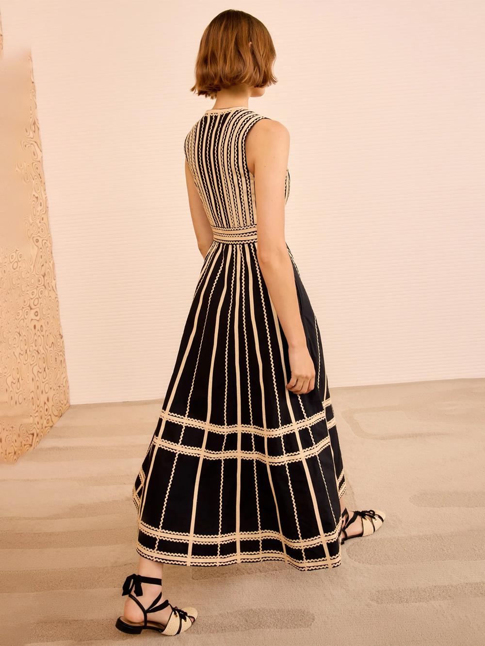 Palermo Deep V Midi Dress