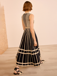 Palermo Deep V Midi Dress