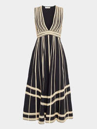 Palermo Deep V Midi Dress