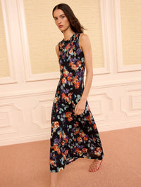 ULLA JOHNSON ISABELLA SLEEVELESS JERSEY DRESS IN NOCTURNE - 3