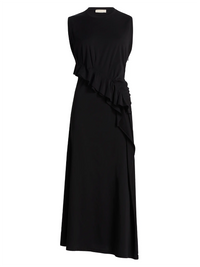 ULLA JOHNSON Jeune Ruffled Dress in NOIR – Image 5