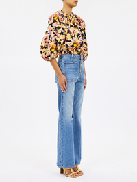 Lucie Bubble Sleeve Top by ULLA JOHNSON - View 3