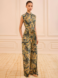 Meera Silk Jumpsuit by ULLA JOHNSON-GEODE-AMY Atelier