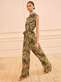 Meera Silk Jumpsuit by ULLA JOHNSON - View 4