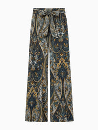 ULLA JOHNSON Sawyer Wide Leg Silk Pant in Prussian – Image 5